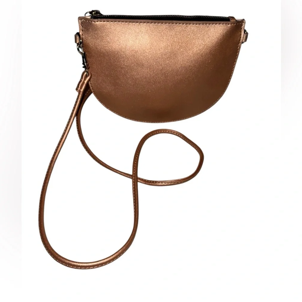 Zac Posen  Celia Rose Gold Metallic Mini Crossbody Bag - Picture 3 of 7